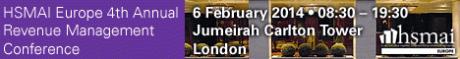 HSMAI Europe is delighted to announce a roster of high-level speakers at the 4th Annual Revenue Management conference on February 6th, 2014 in London.