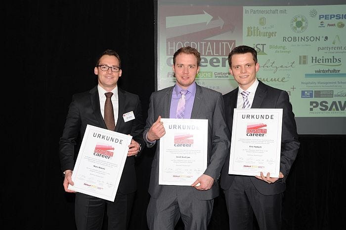 Gewinner des Hospitality Career Award 2011