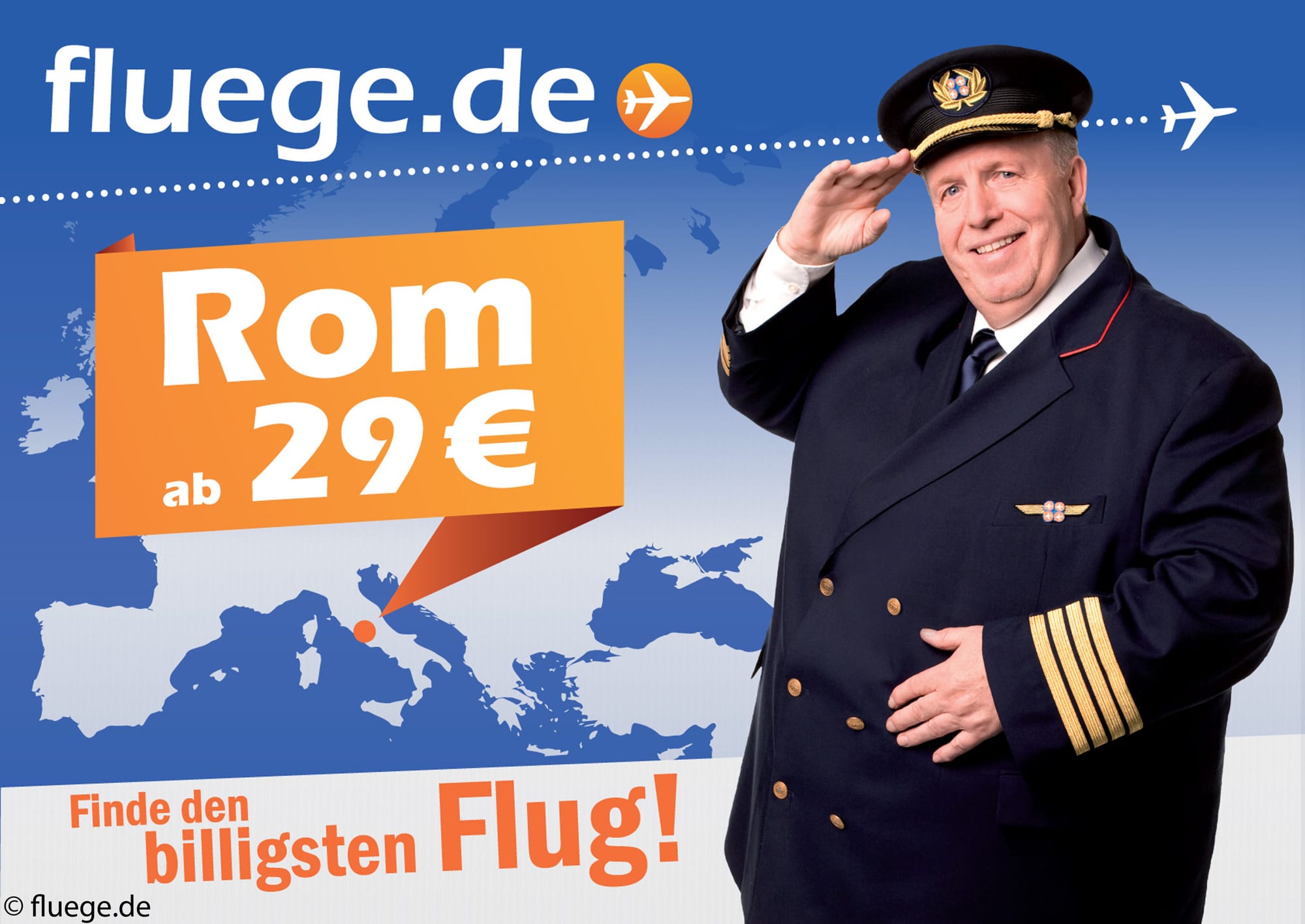 fluege.de Testimonial Reiner Calmund