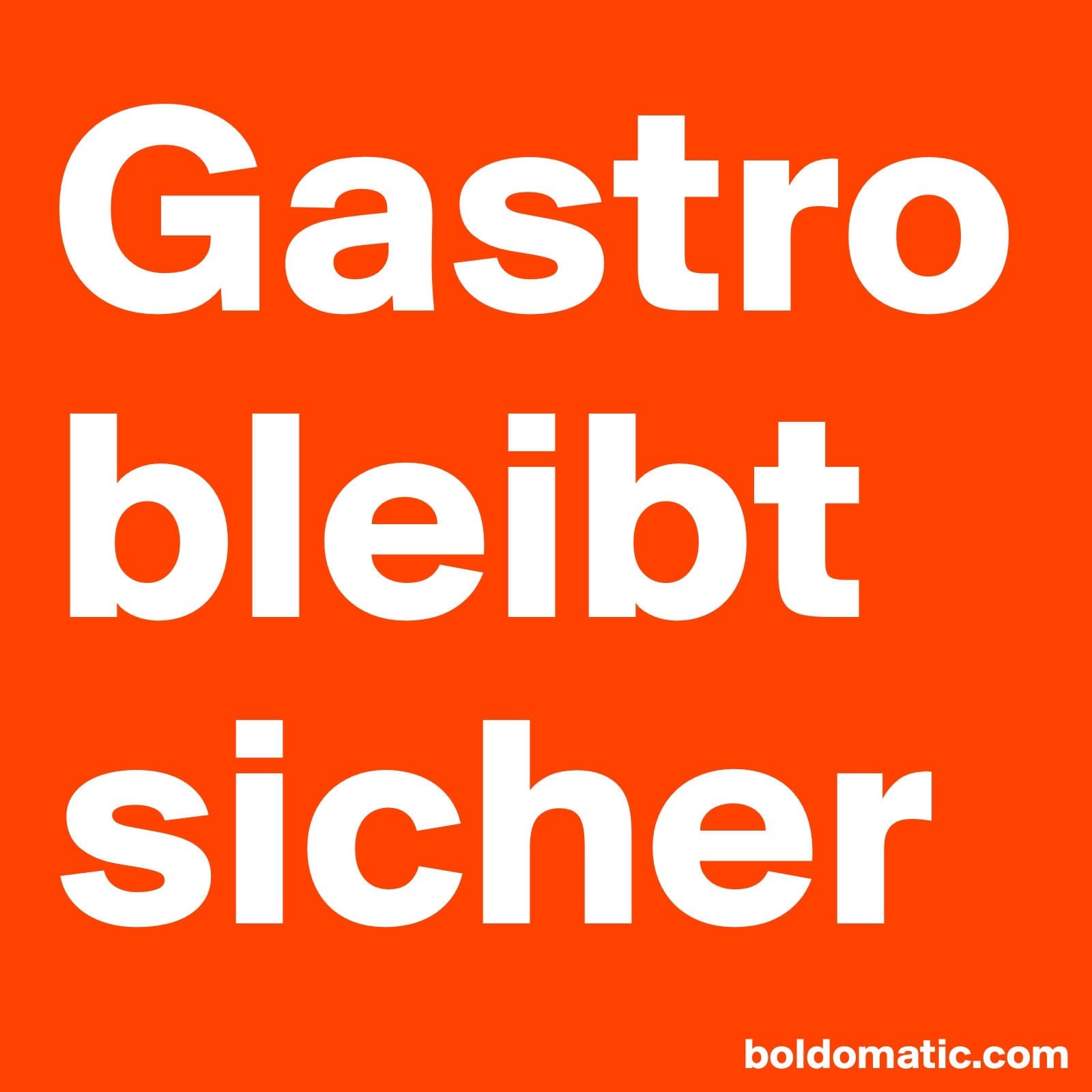 Meme Gastro bleibt sicher