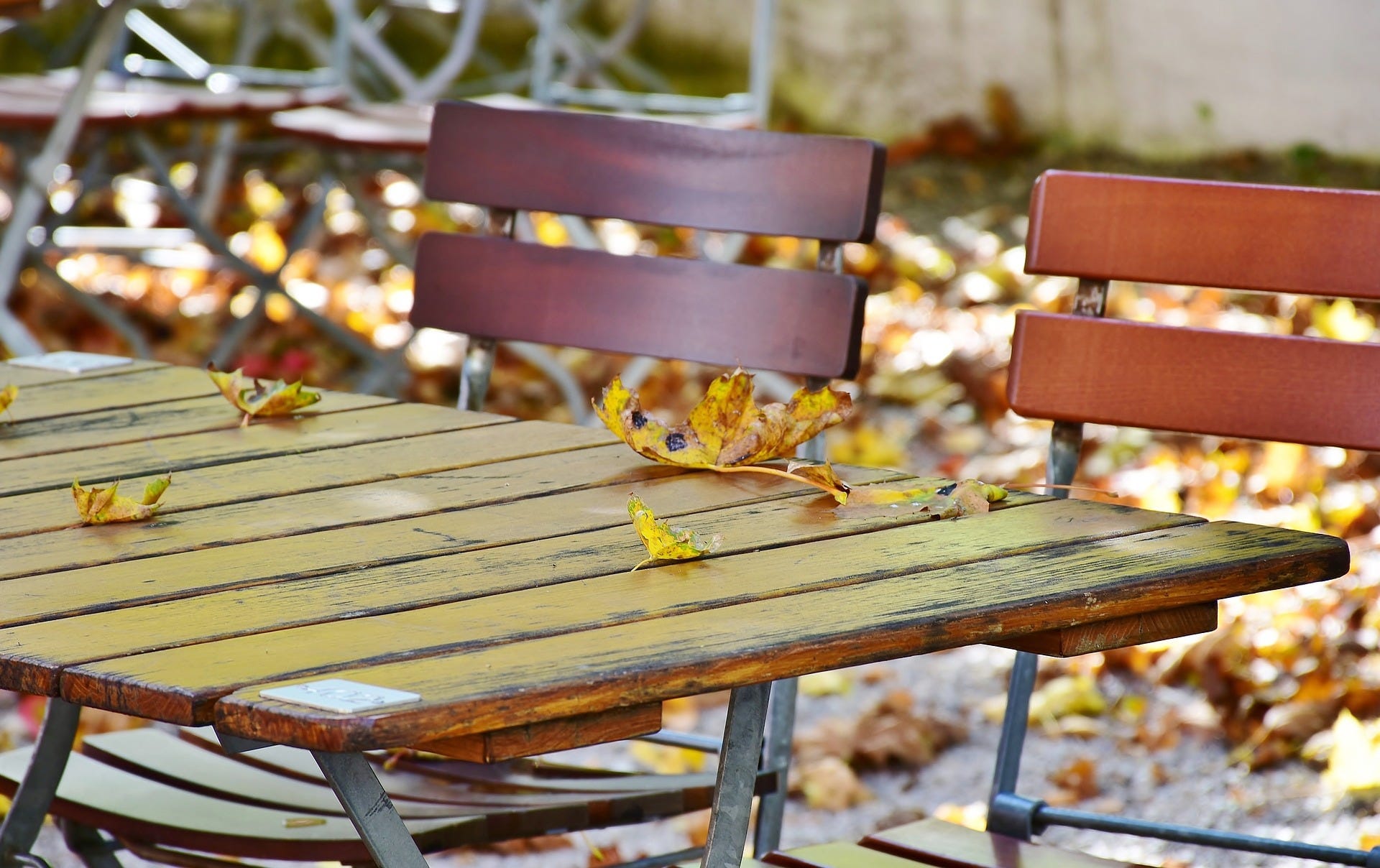 Biergarten geschlossen