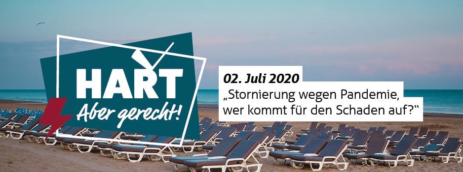 Hart aber gerecht - Banner