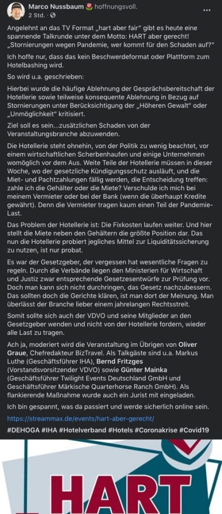 Statement von Marco Nussbaum