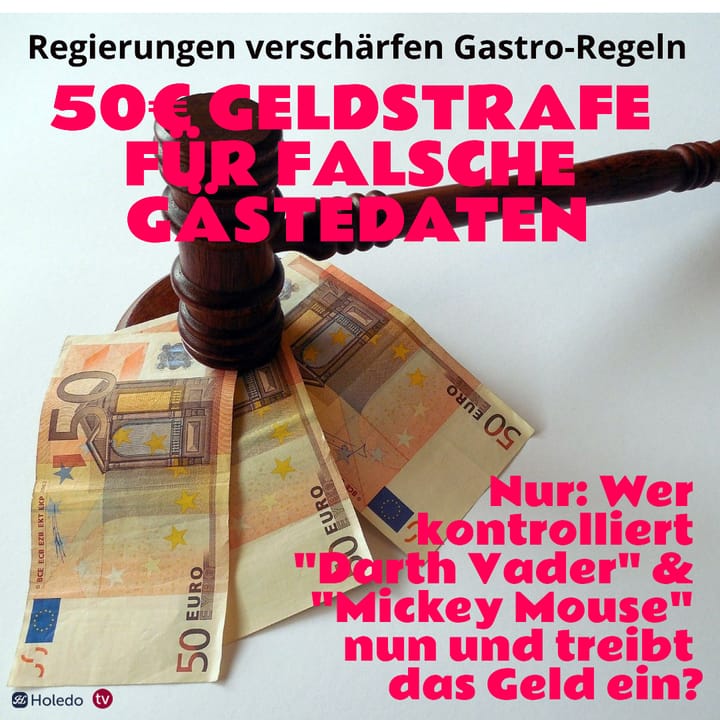 50 Euro Bußgeld für falsche Gastedaten: Gastronomen sollen sich Ausweise zeigen lassen?