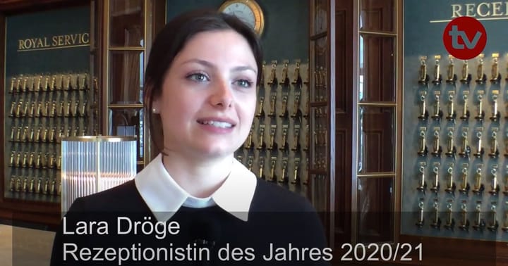 #HotellerieIstZukunft Interview mit Lara Dröge, Rezeptionistin des Jahres 2020/21